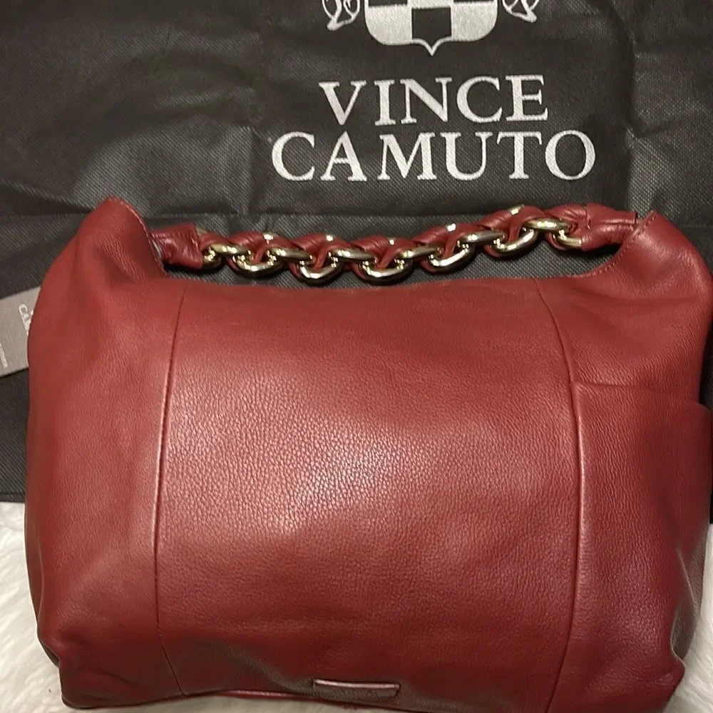 Vince Camuto cranberry Hobo bag NWT